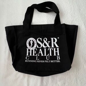 Sporty & Rich Black Canvas Tote Bag